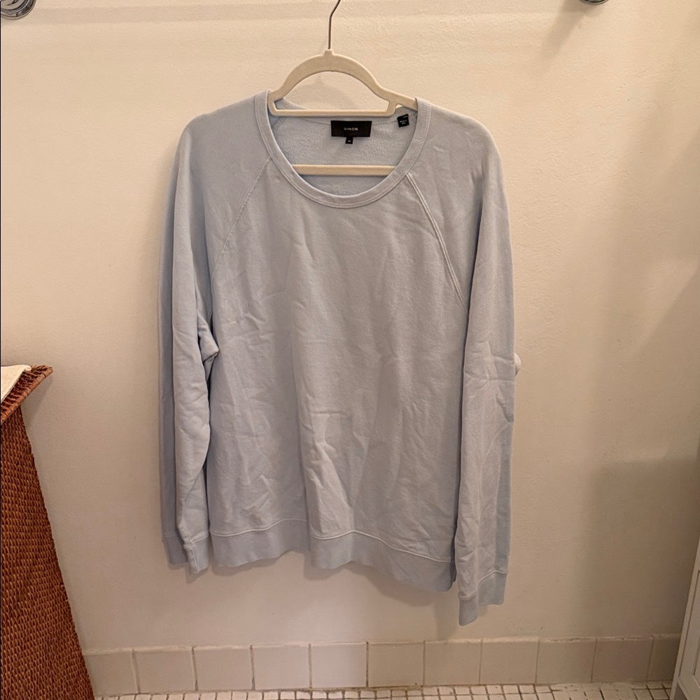 Vince XL Worn Once Light Blue Crewneck Sweatshirt